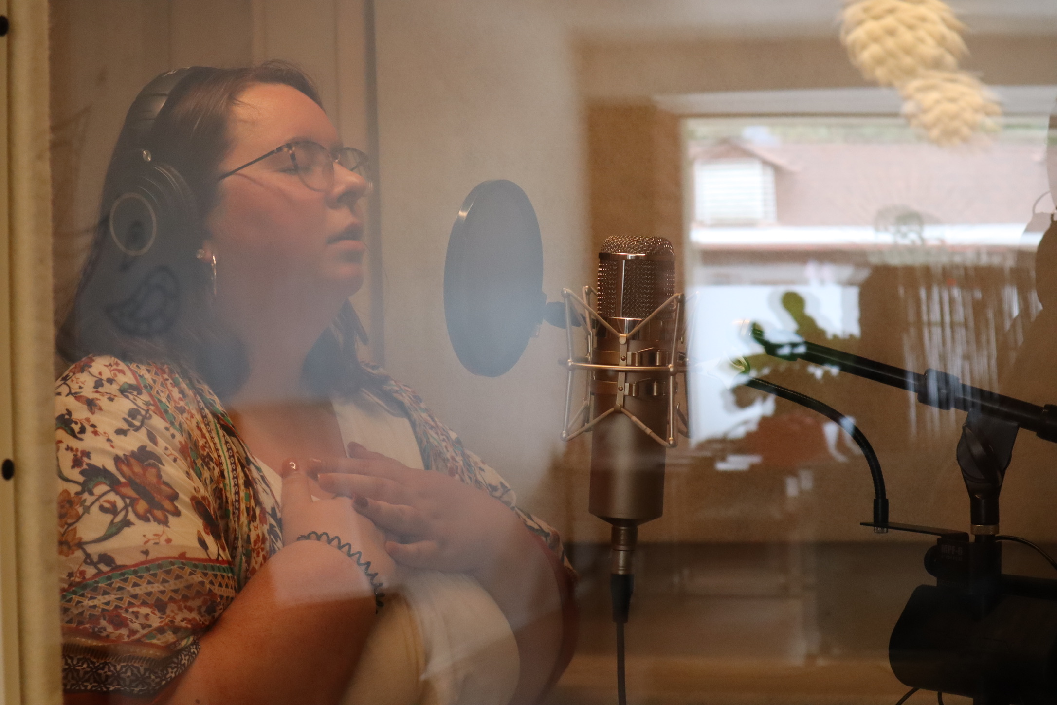 Laura Cooper-Martin in the studio